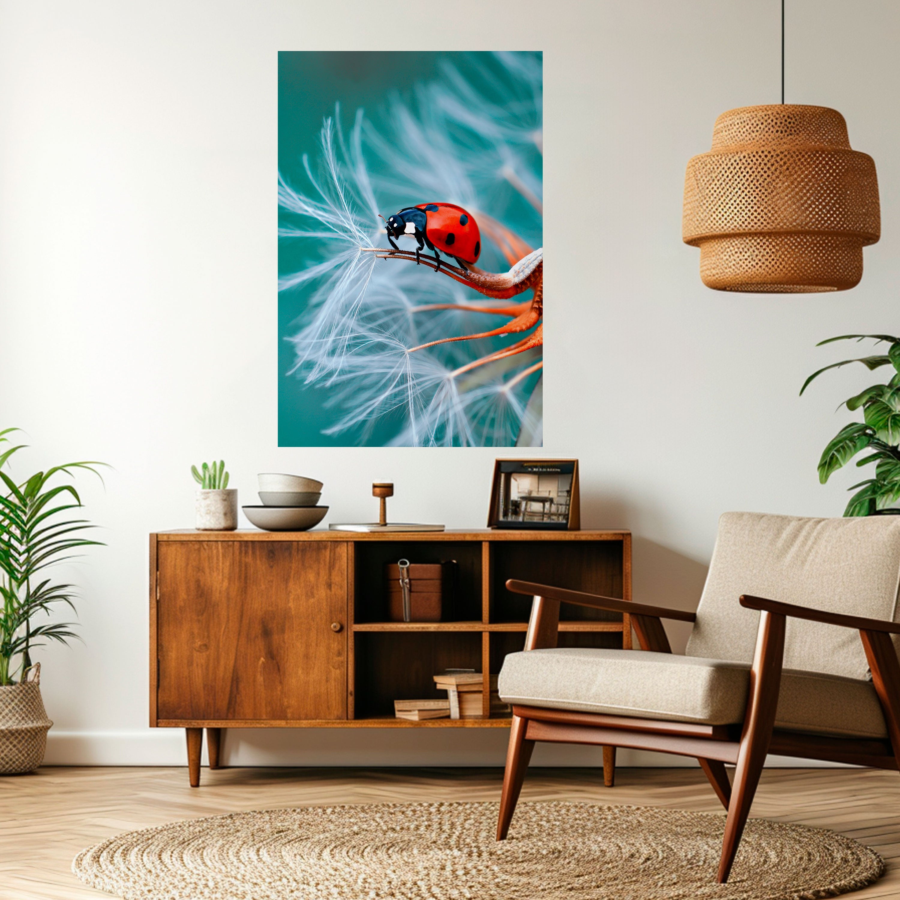 Affiche verticale autocollante LADYBUG BALANCE
