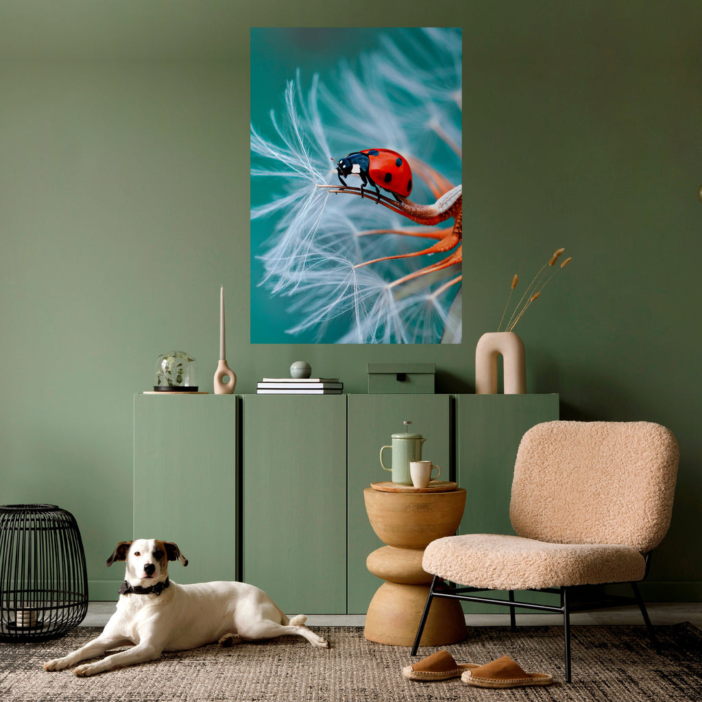 Affiche verticale autocollante LADYBUG BALANCE
