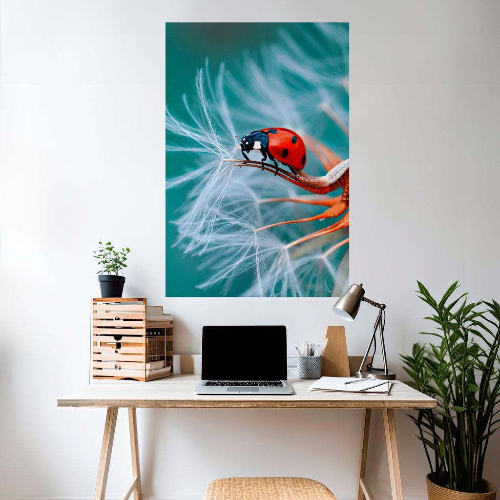 Affiche verticale autocollante LADYBUG BALANCE