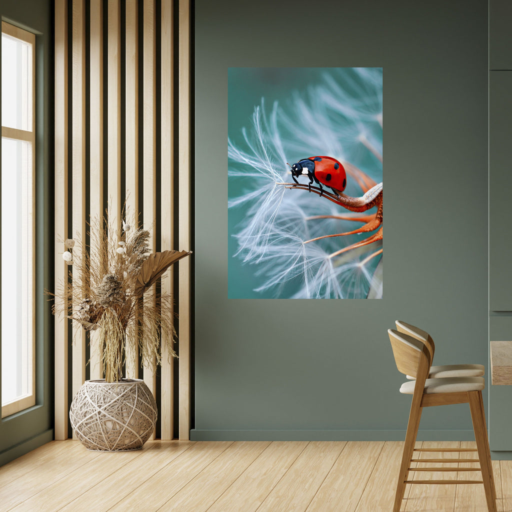 Affiche verticale autocollante LADYBUG BALANCE
