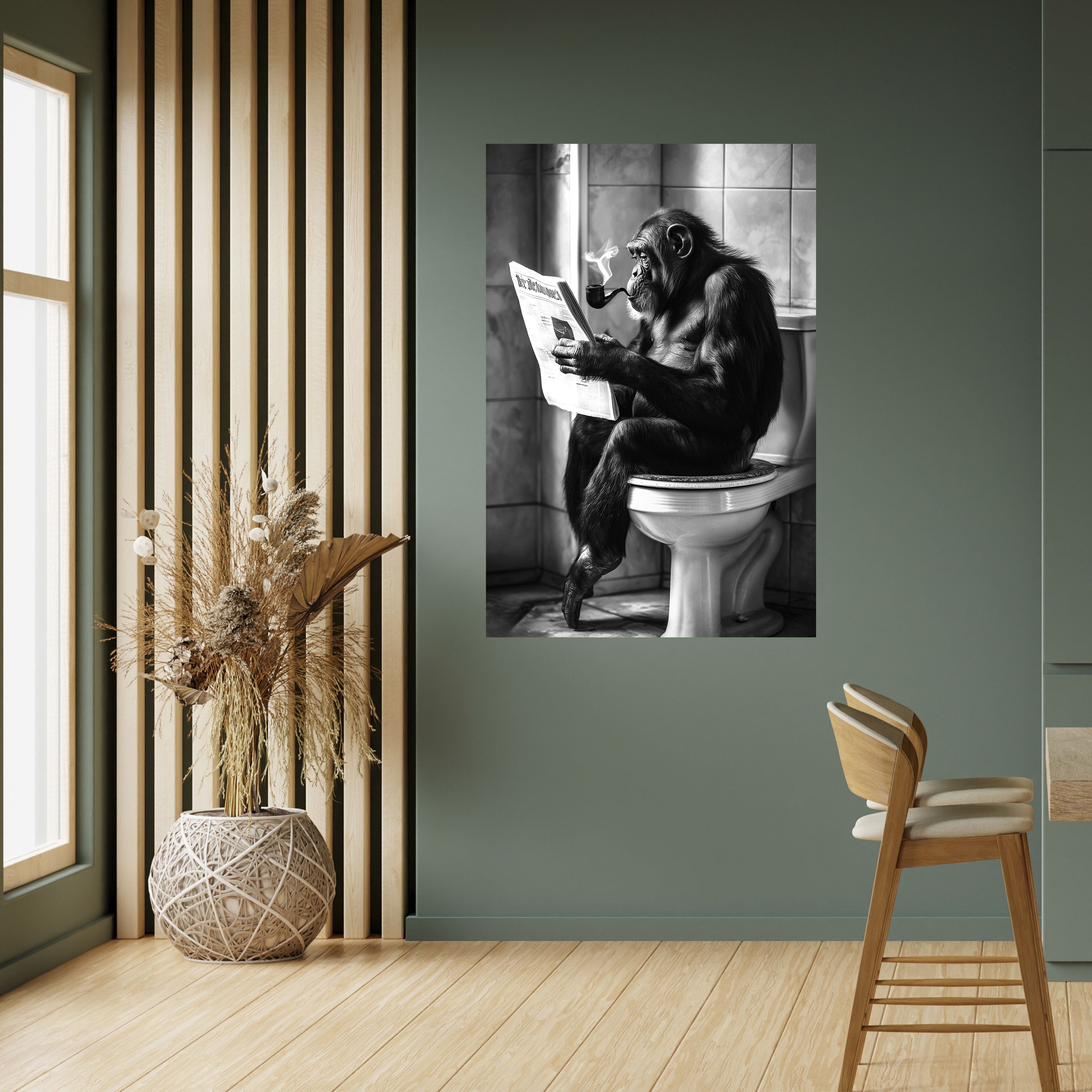 Affiche verticale autocollante UN MOMENT DE CALME