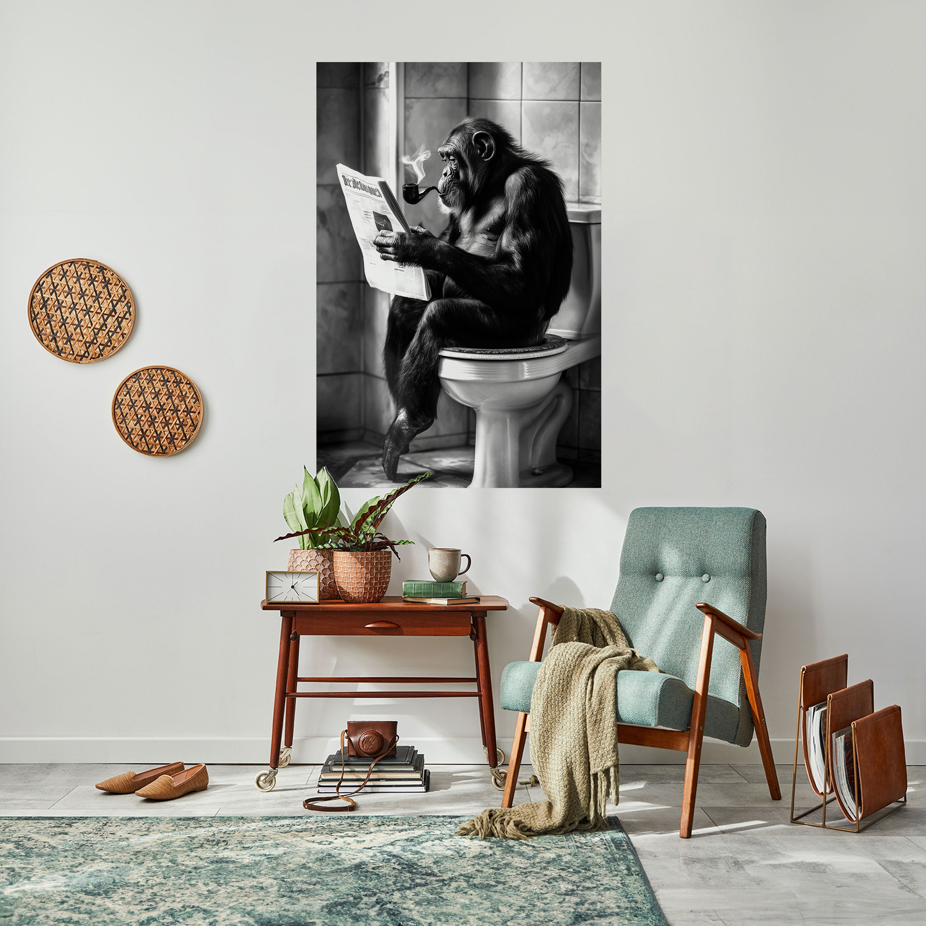 Affiche verticale autocollante UN MOMENT DE CALME