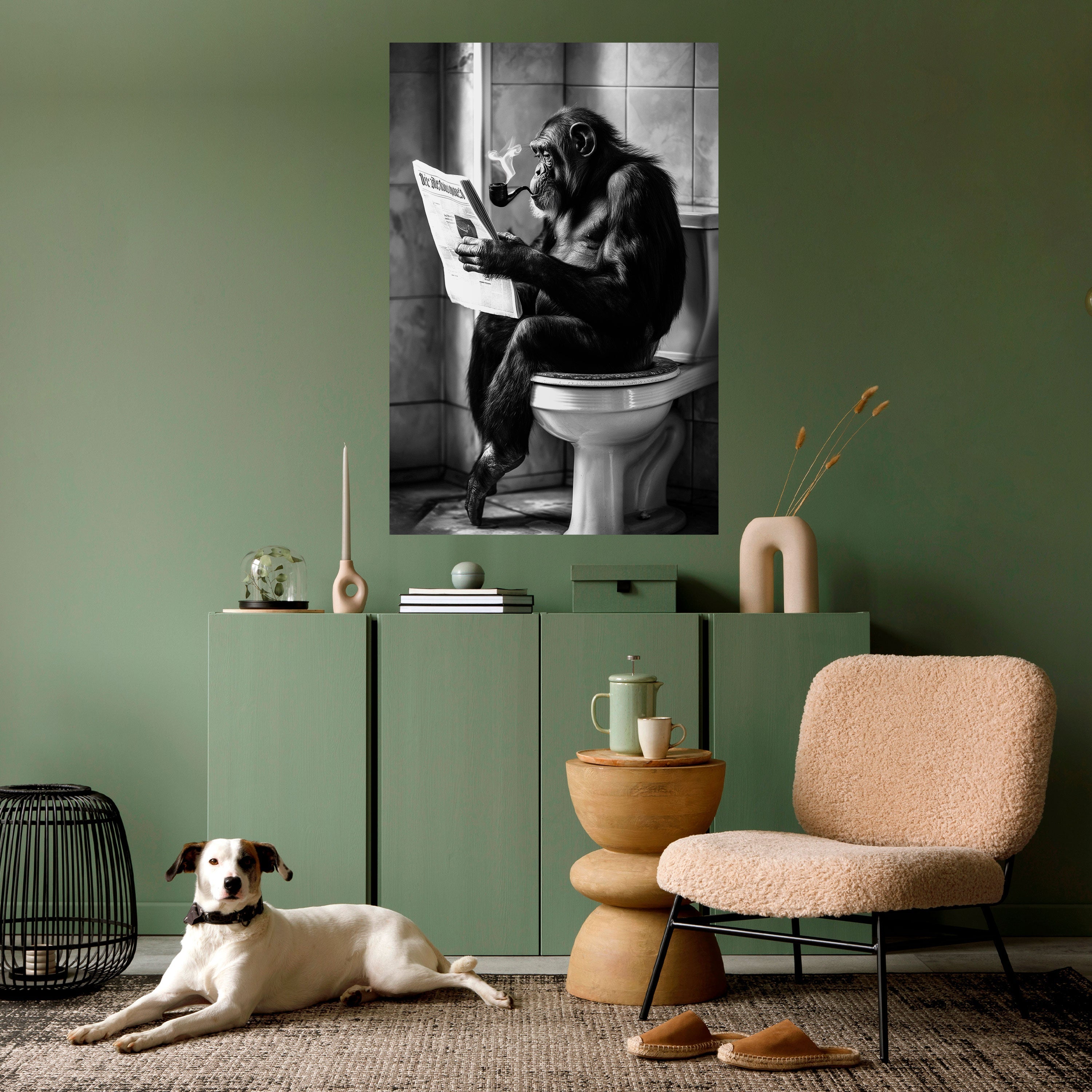 Affiche verticale autocollante UN MOMENT DE CALME