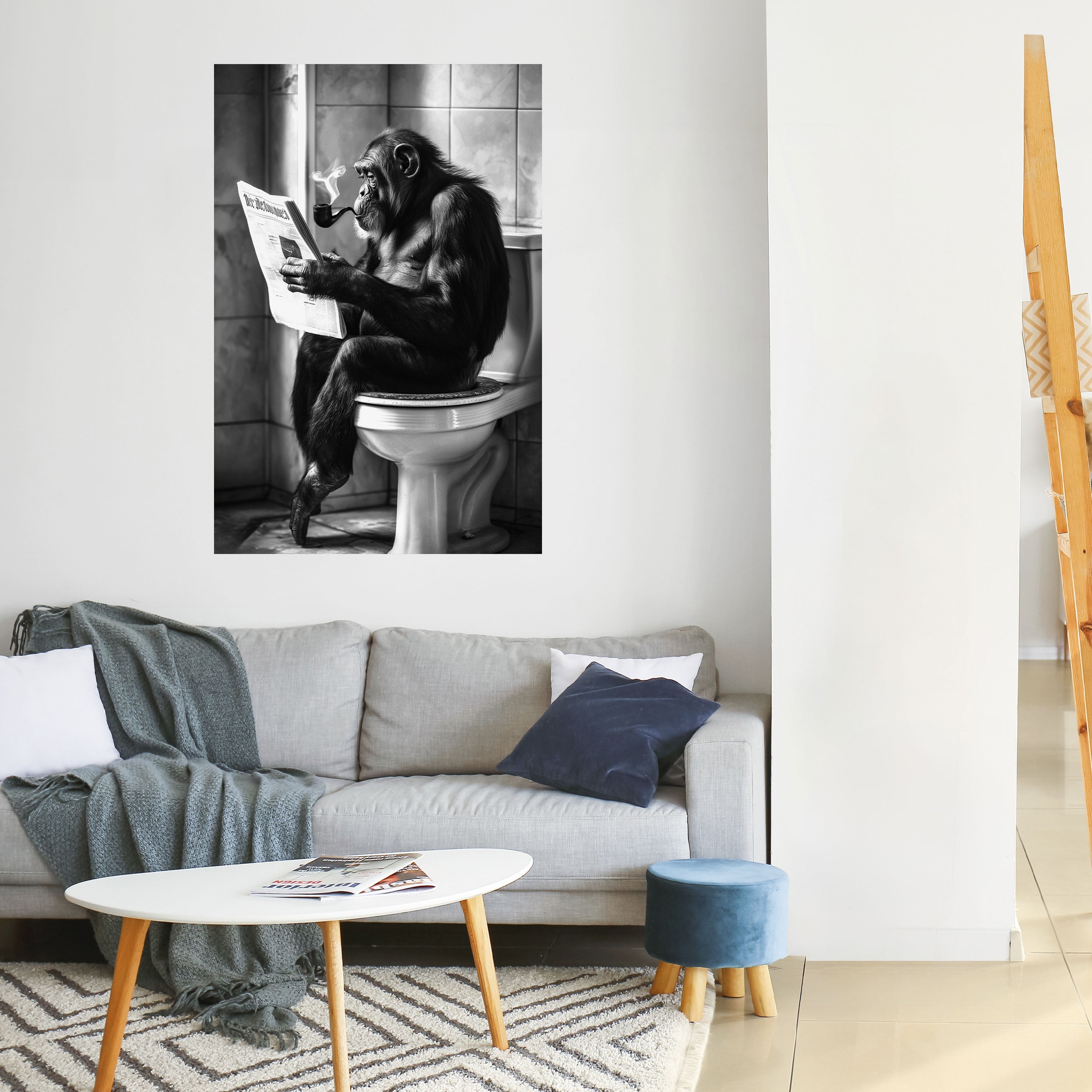 Affiche verticale autocollante UN MOMENT DE CALME