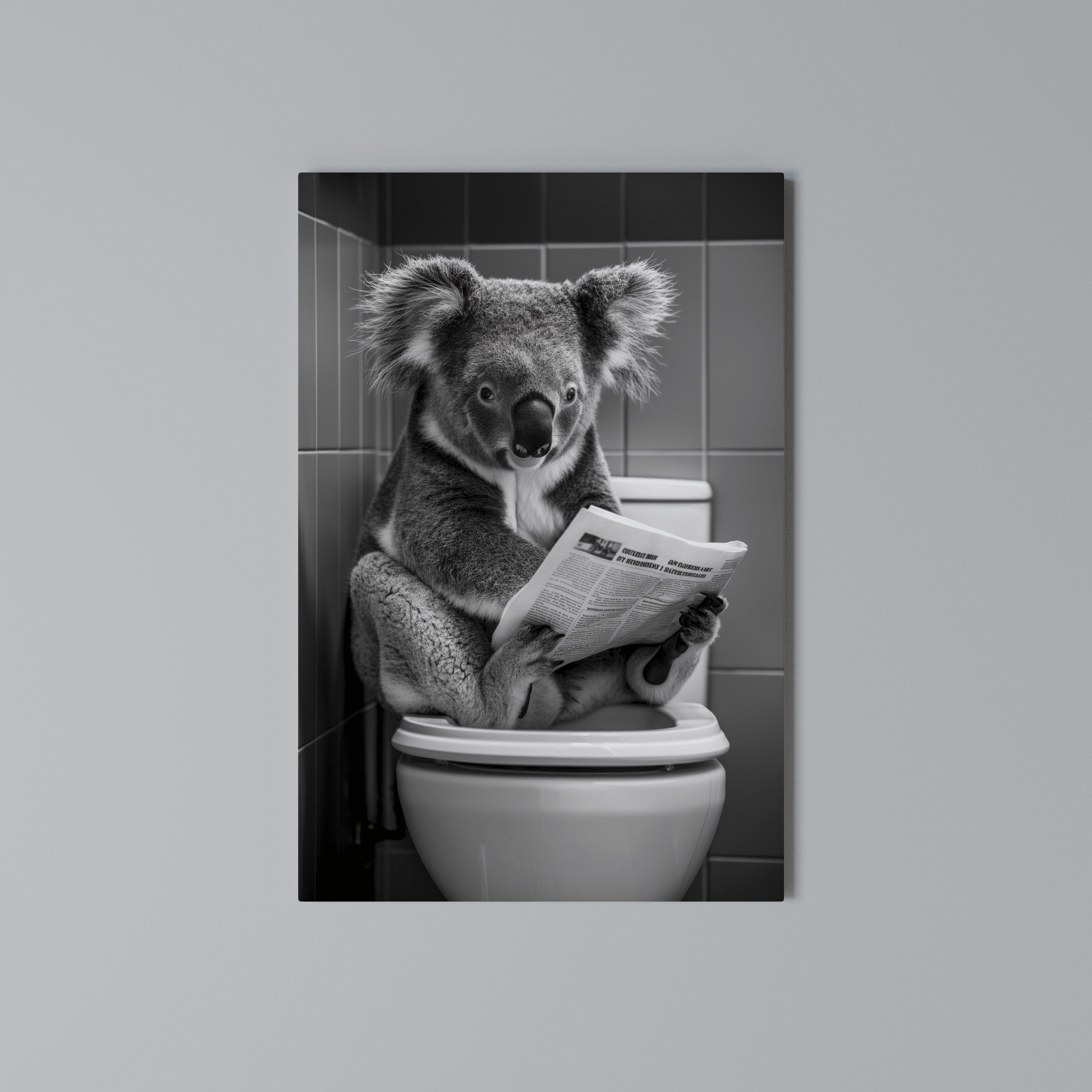 TOILET TIME TALES Vertical Canvas Print