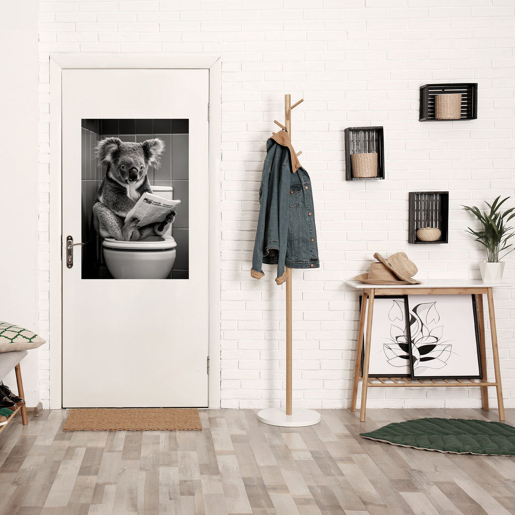 Affiche verticale autocollante « TOILET TIME TALES »