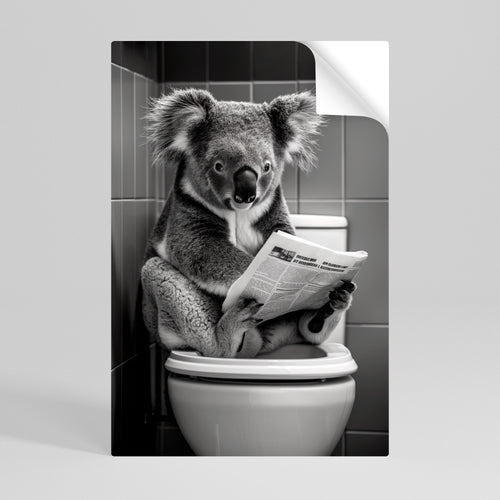 TOILET TIME TALES Peel and Stick Vertical Poster