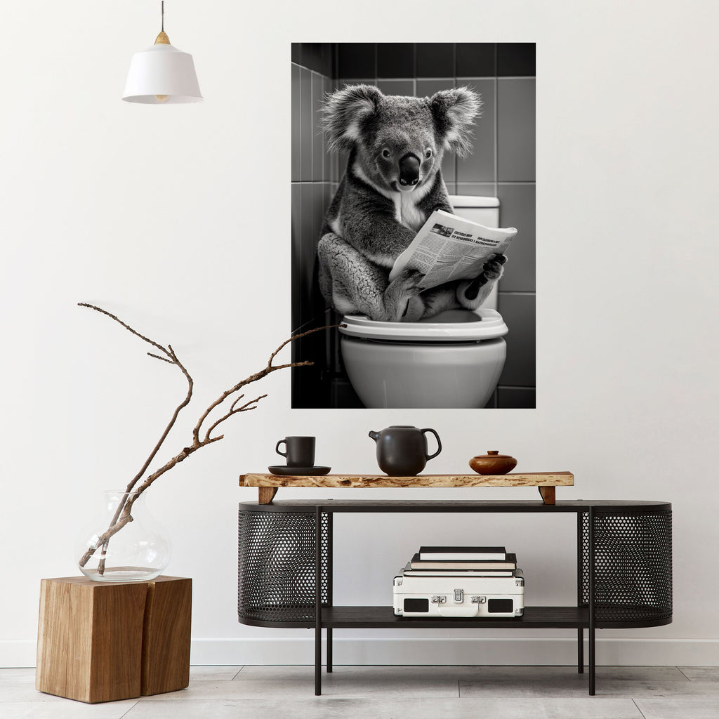 Affiche verticale autocollante « TOILET TIME TALES »