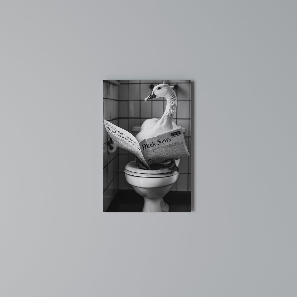 DUCKTAILS AND TIDBITS Vertical Canvas Print