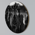 STRIPED SYMPHONY SAGA Round Wall Art
