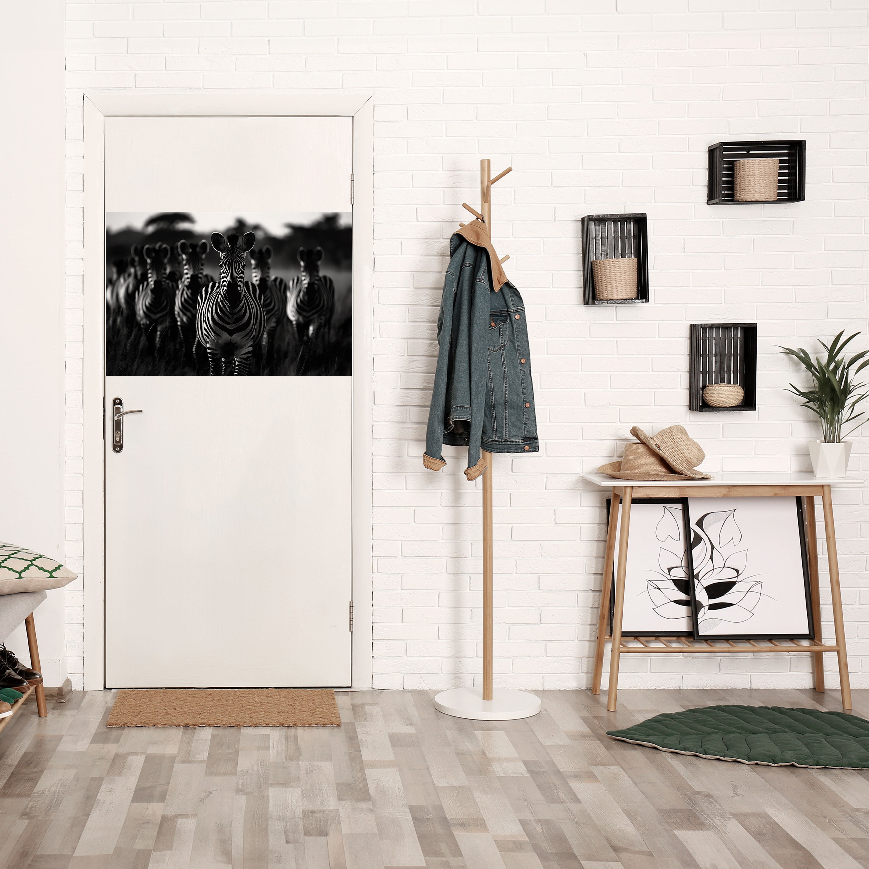 Affiche horizontale autocollante de la SYMPHONIE À RAYURES