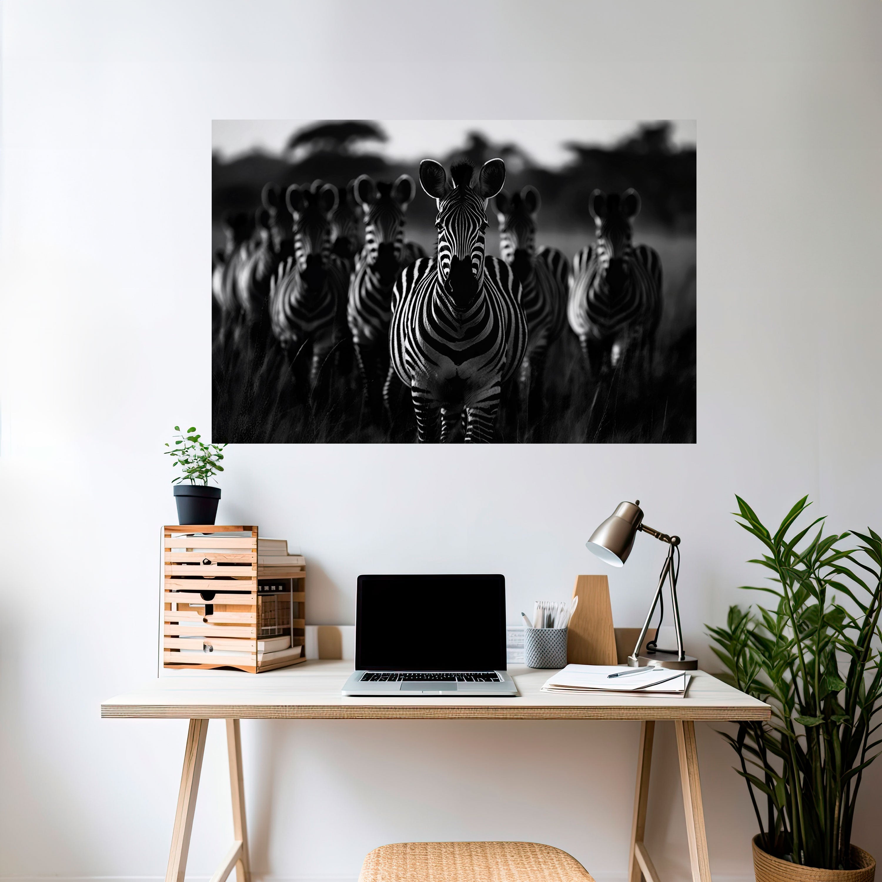 Affiche horizontale autocollante de la SYMPHONIE À RAYURES