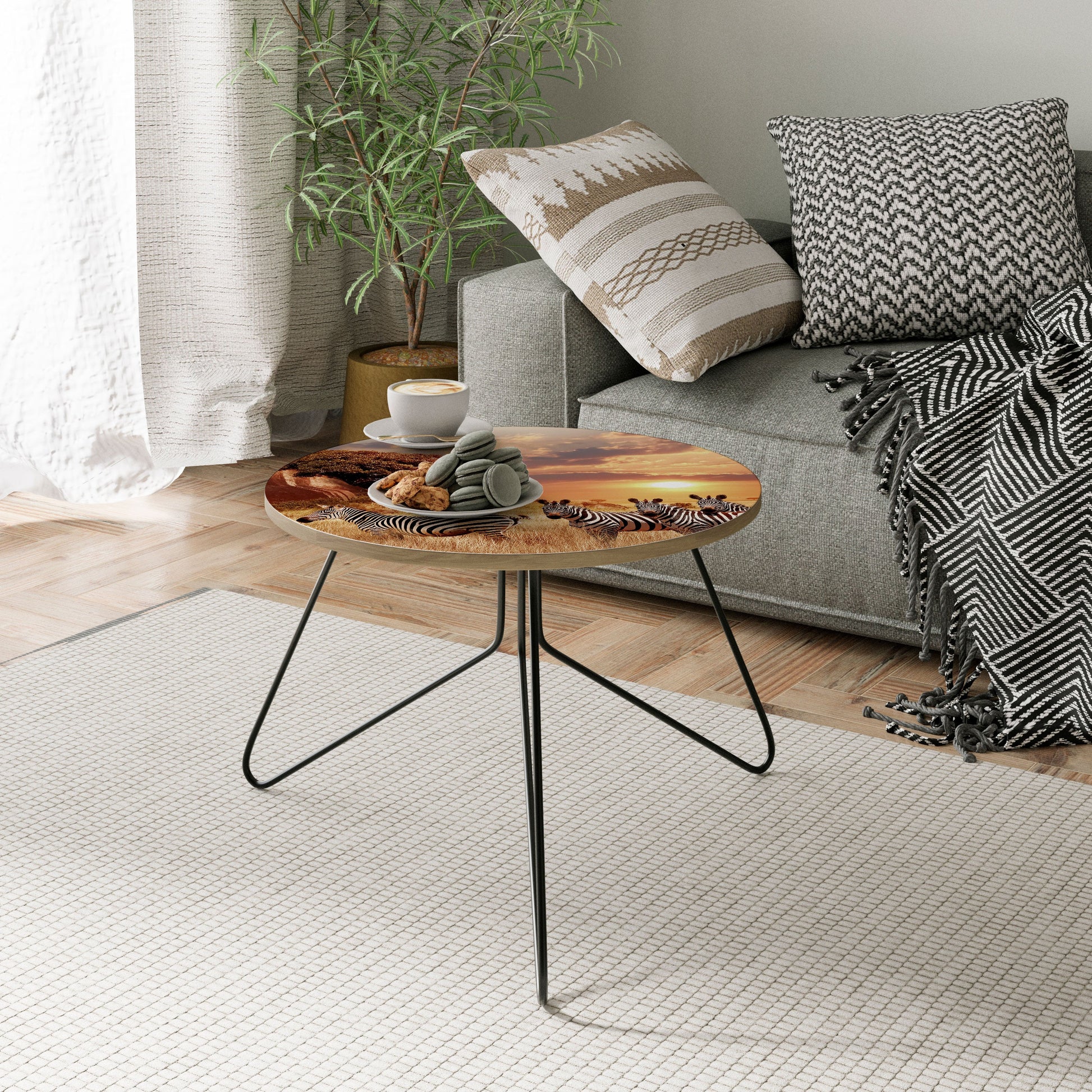 Table basse ZEBRA SUNSET SERENADE 60