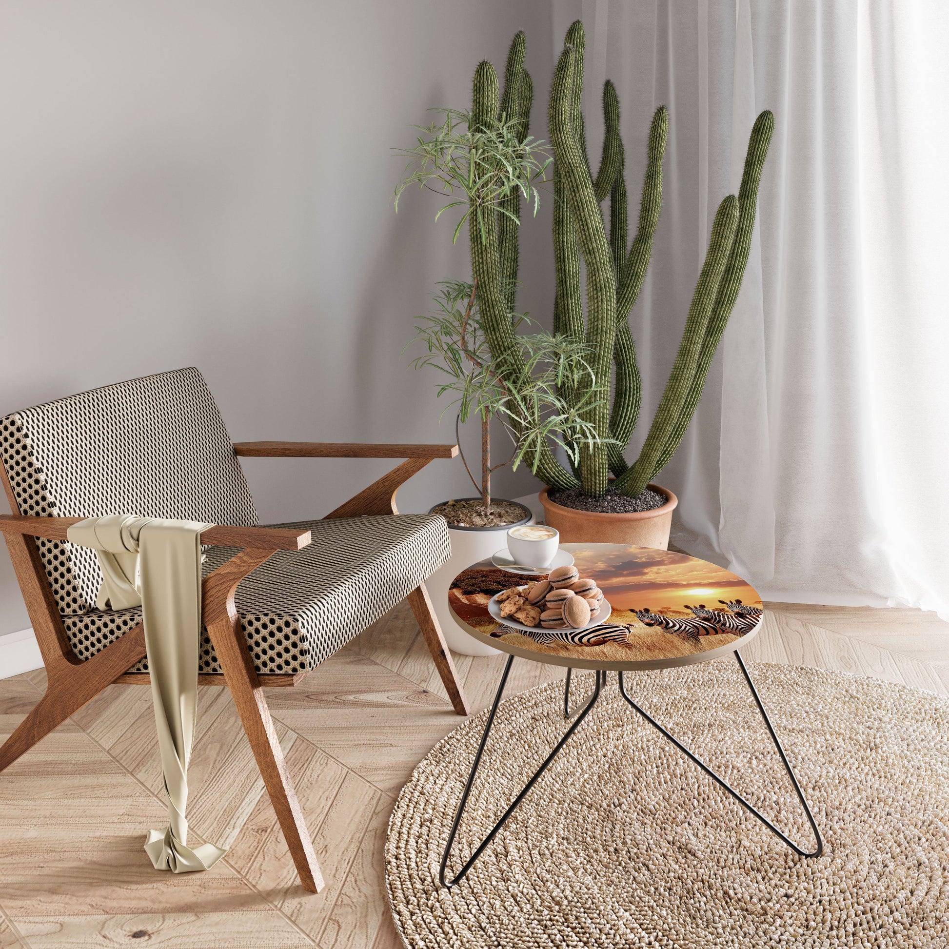 Table basse ZEBRA SUNSET SERENADE 60
