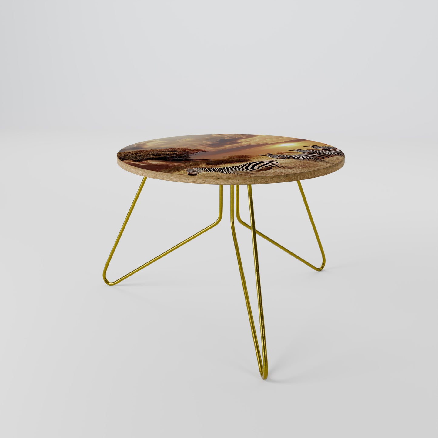 ZEBRA SUNSET SERENADE Coffee Table