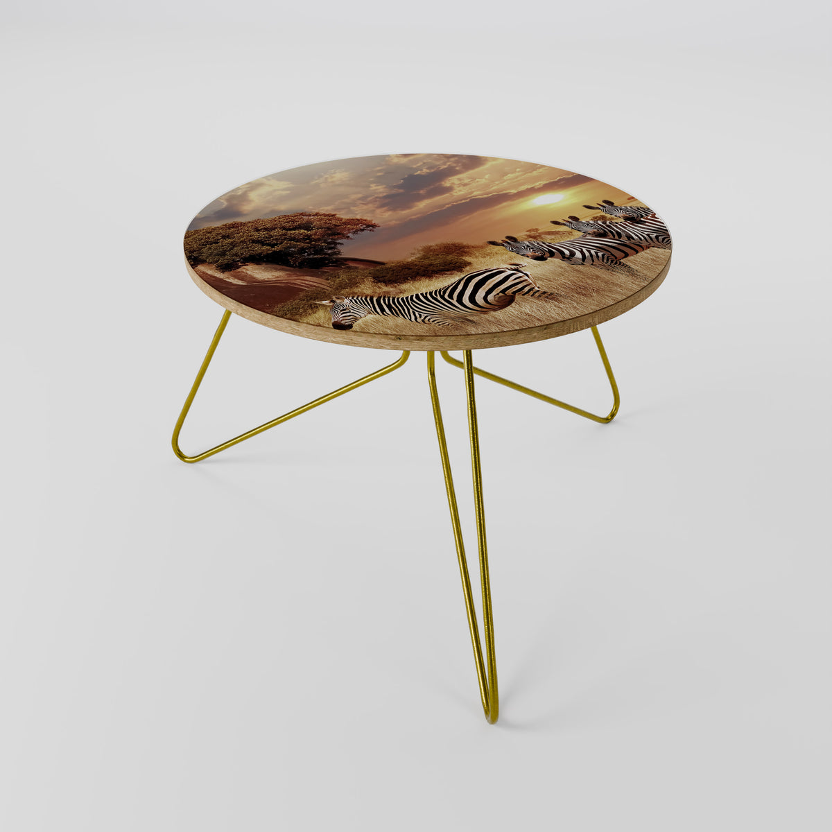 ZEBRA SUNSET SERENADE Coffee Table