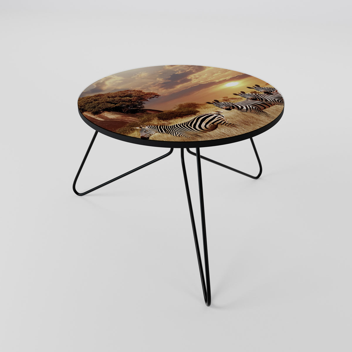 ZEBRA SUNSET SERENADE Coffee Table