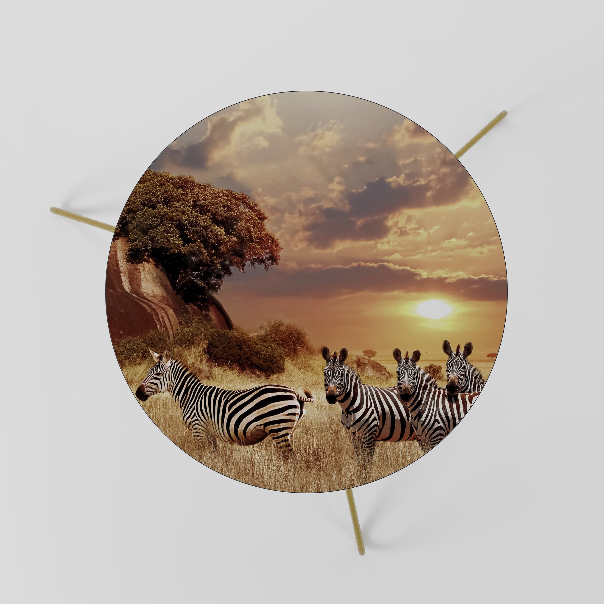 Table basse ZEBRA SUNSET SERENADE 60