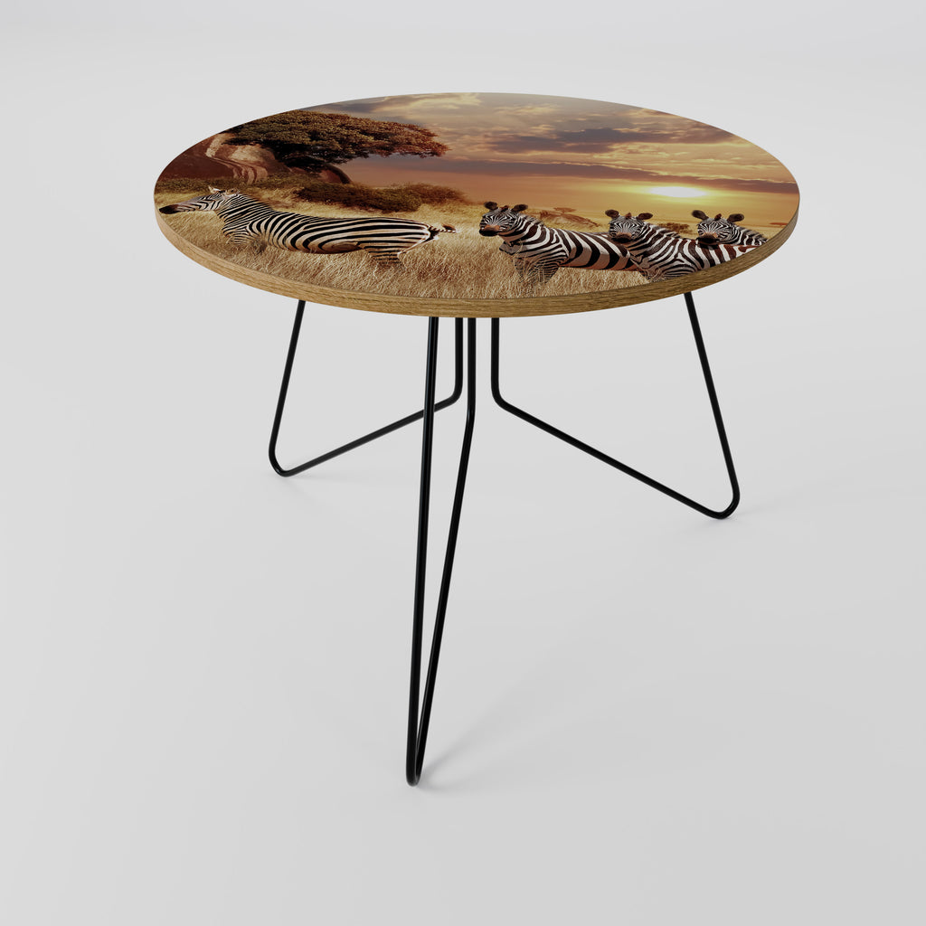 ZEBRA SUNSET SERENADE Coffee Table