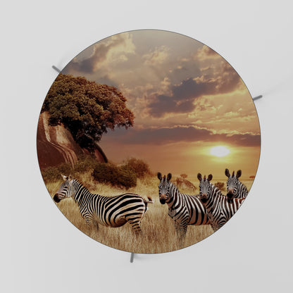 ZEBRA SUNSET SERENADE Coffee Table