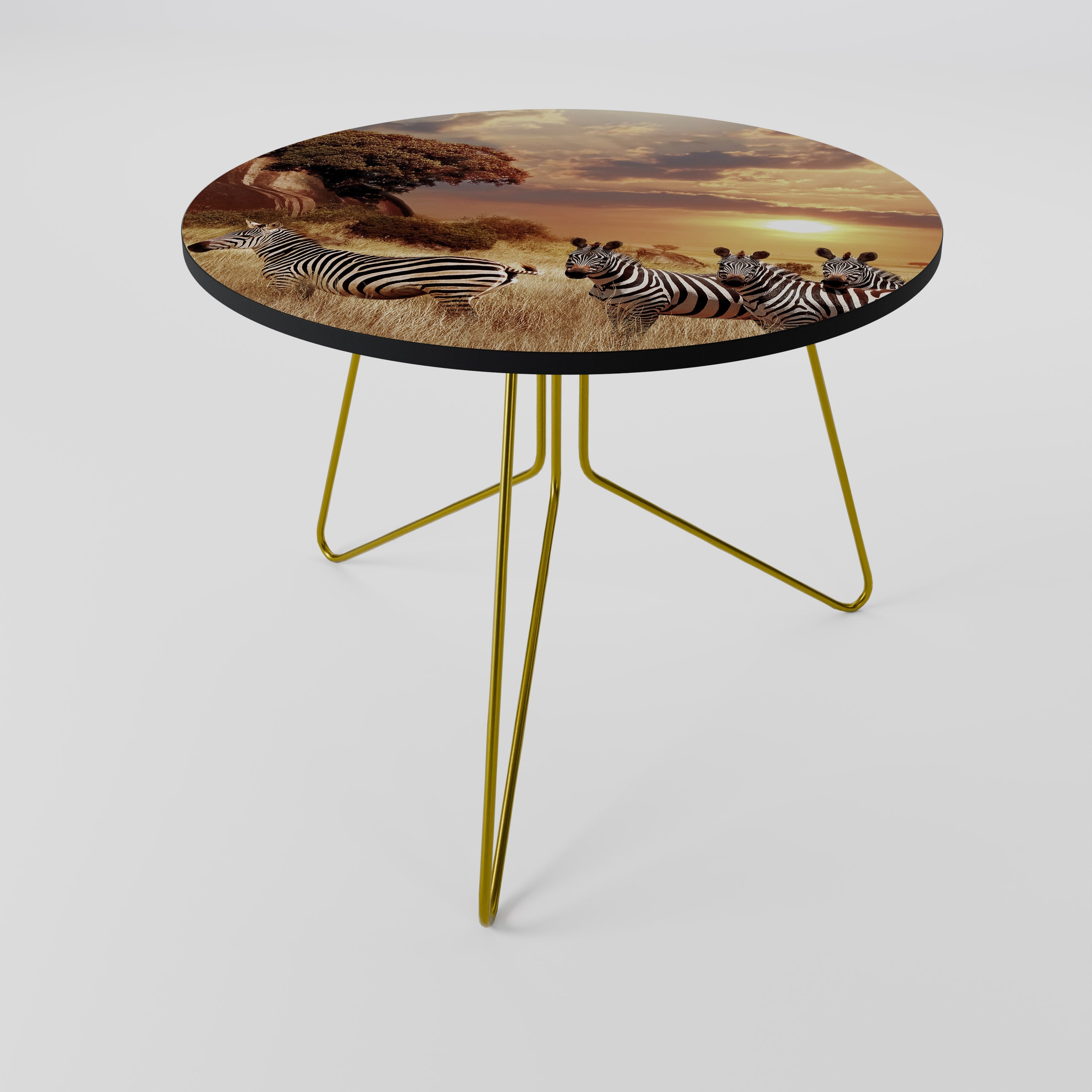 Table basse ZEBRA SUNSET SERENADE 69