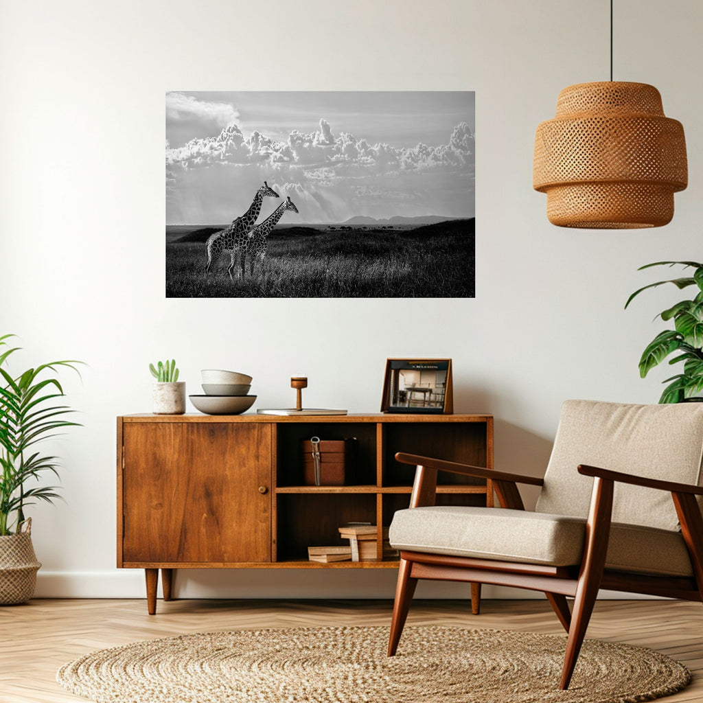 Affiche horizontale autocollante « ELEGANT HEIGHTS » dévoilée