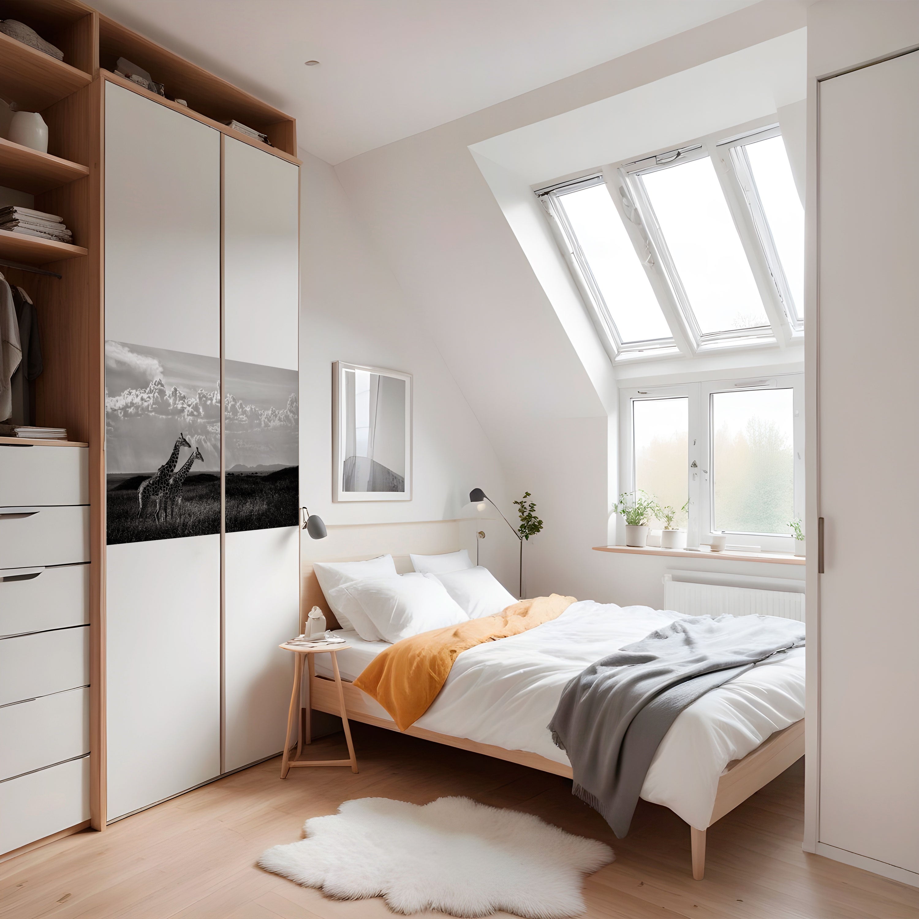 Affiche horizontale autocollante « ELEGANT HEIGHTS » dévoilée