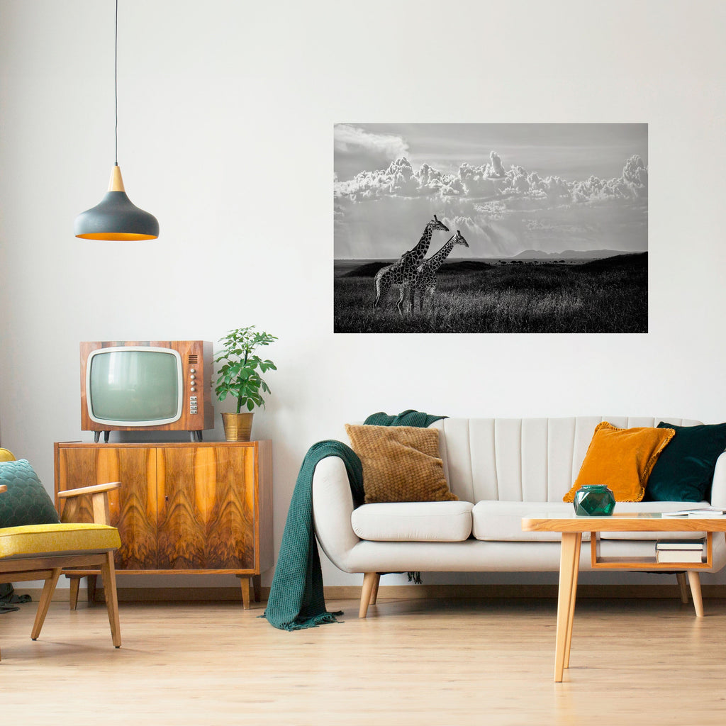 Affiche horizontale autocollante « ELEGANT HEIGHTS » dévoilée