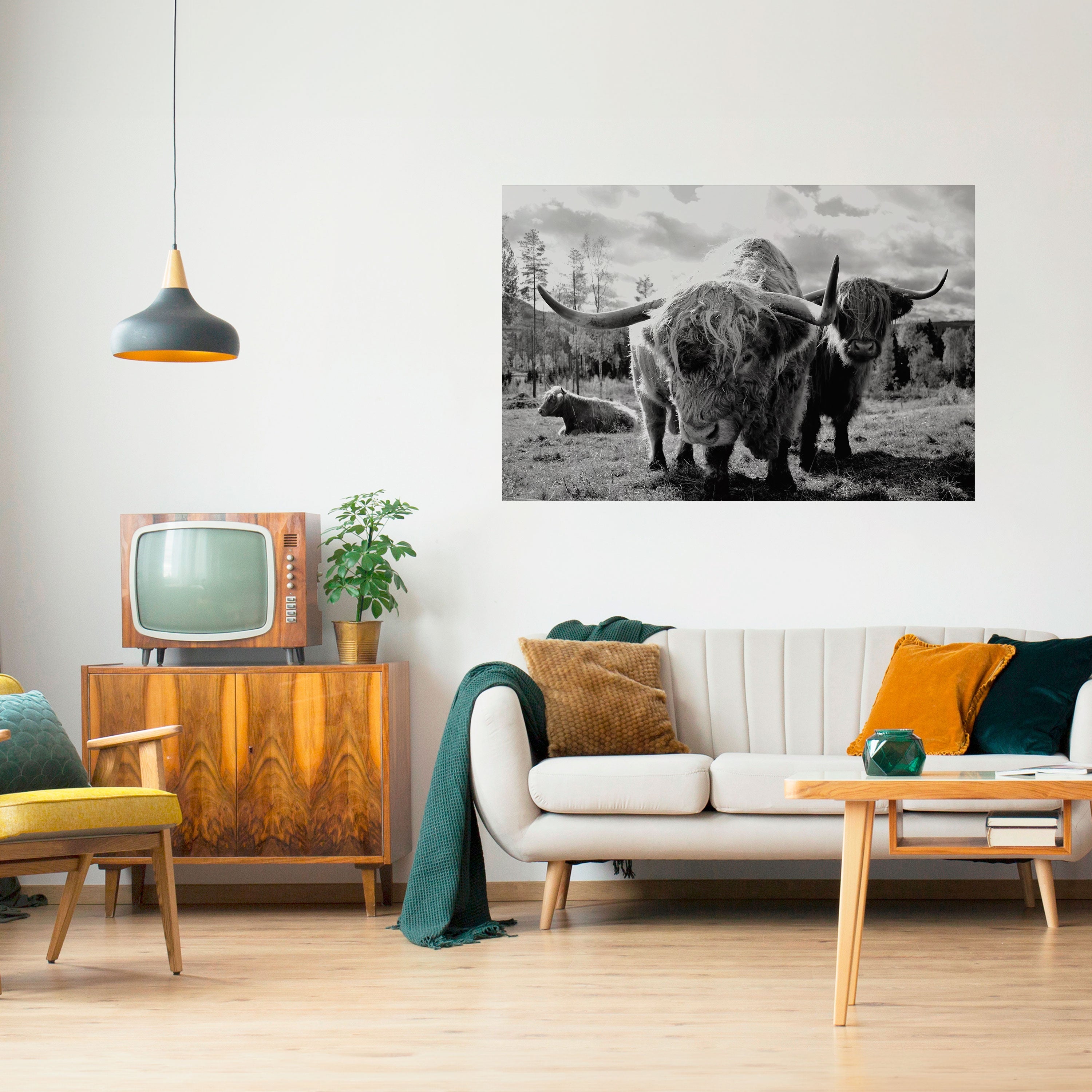 Affiche horizontale autocollante « Calme des vieilles âmes »