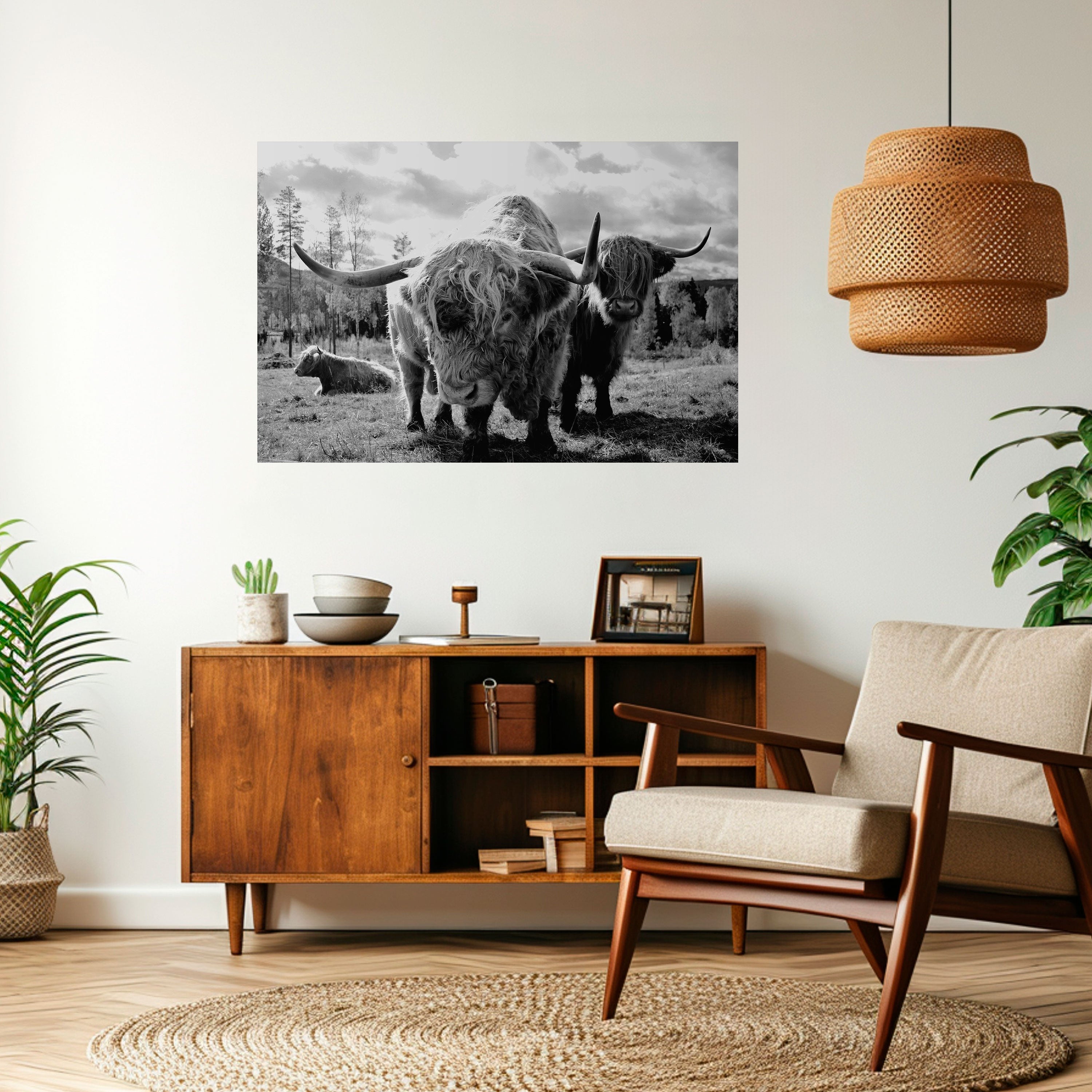 Affiche horizontale autocollante « Calme des vieilles âmes »