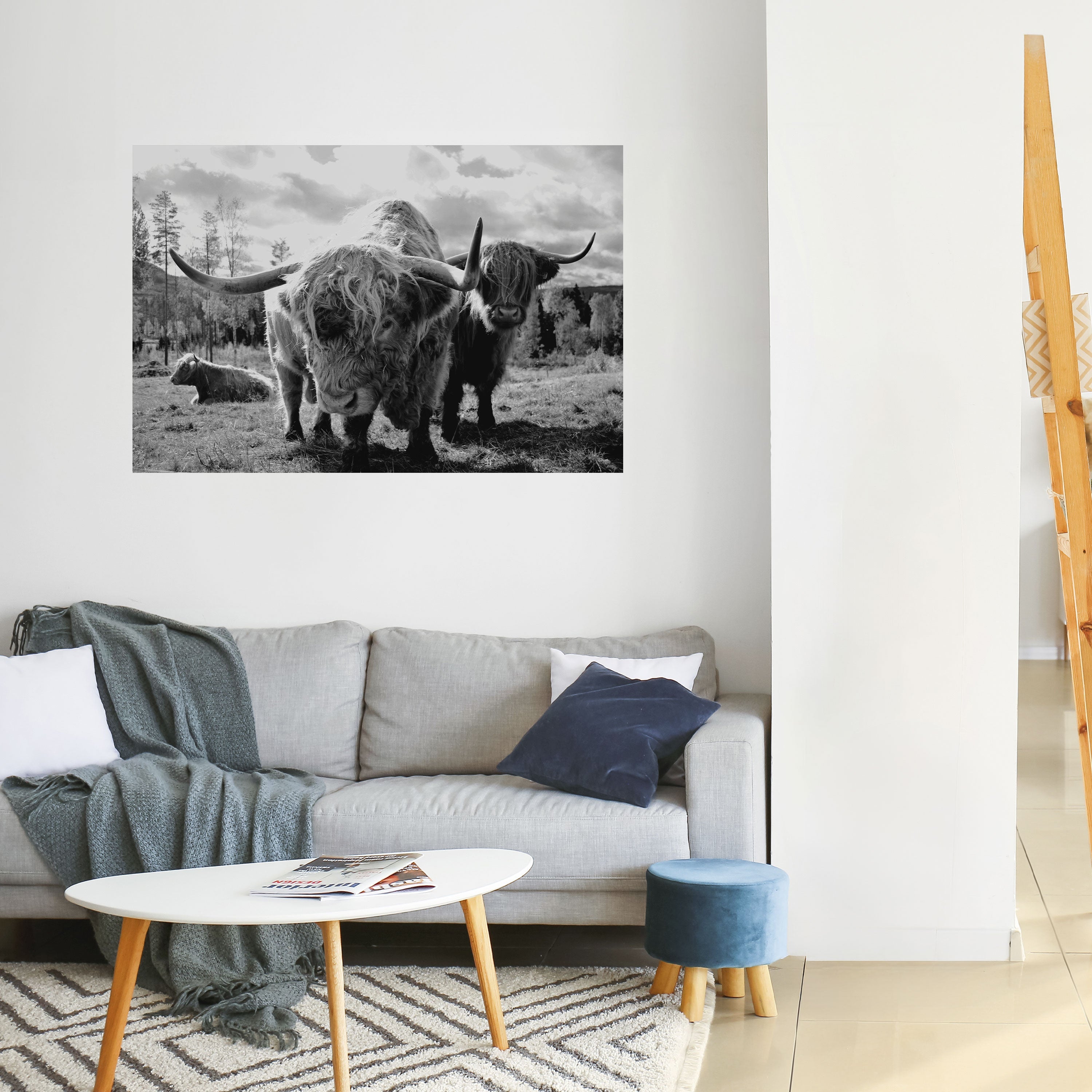 Affiche horizontale autocollante « Calme des vieilles âmes »