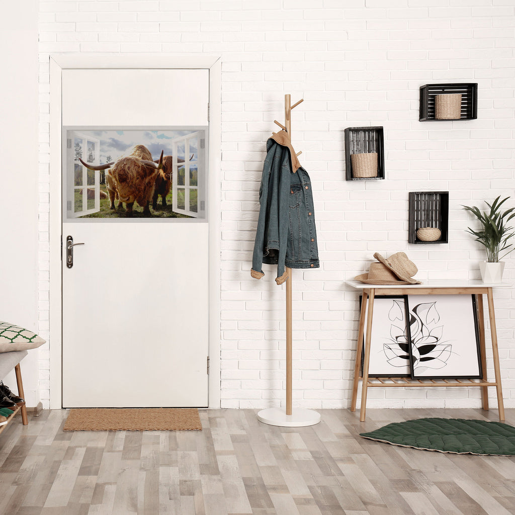 Affiche horizontale autocollante BOVINE WINDOW VISTA