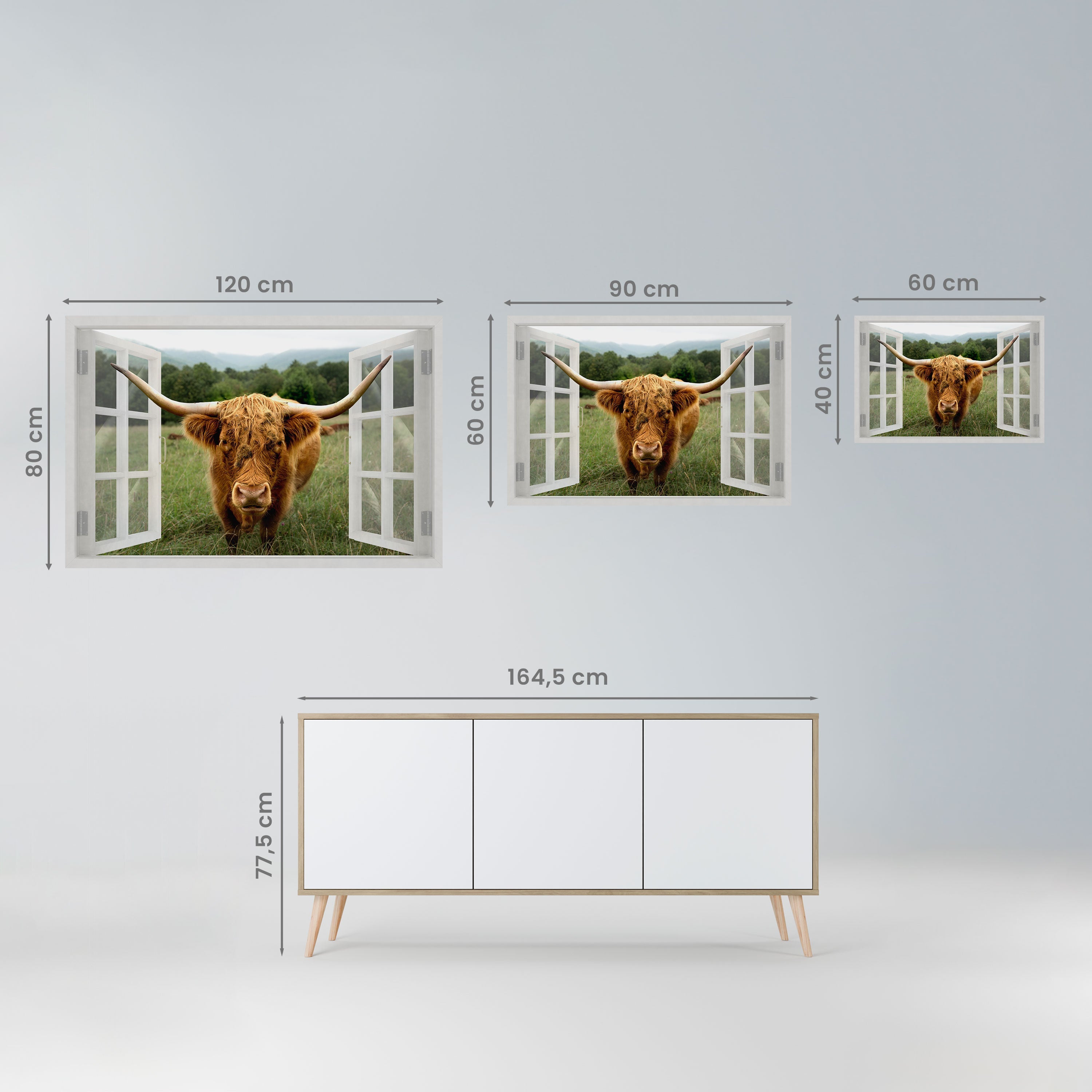 Affiche horizontale autocollante FIELDS OF FOCUS