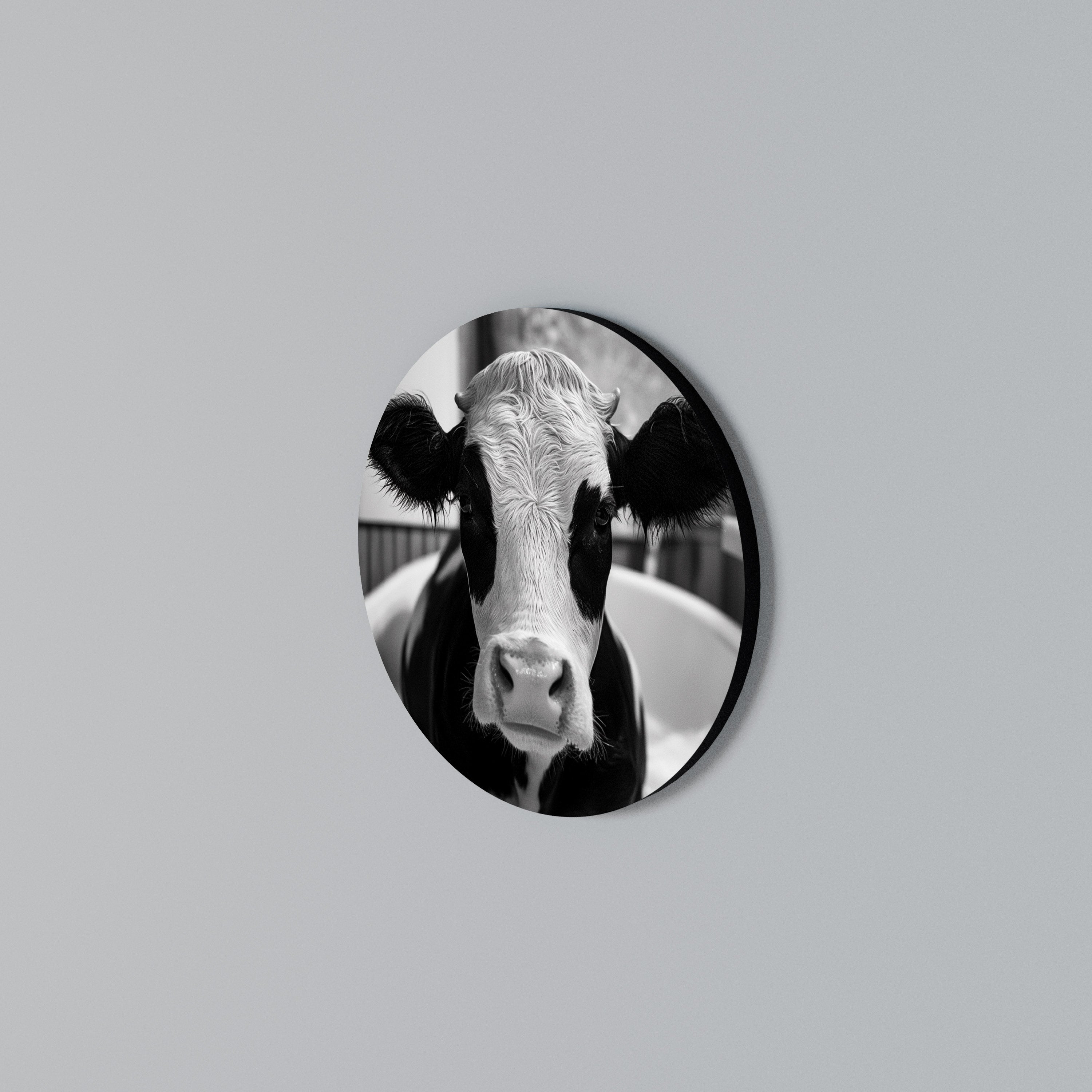 MONOCHROME MOOOD Round Wall Art