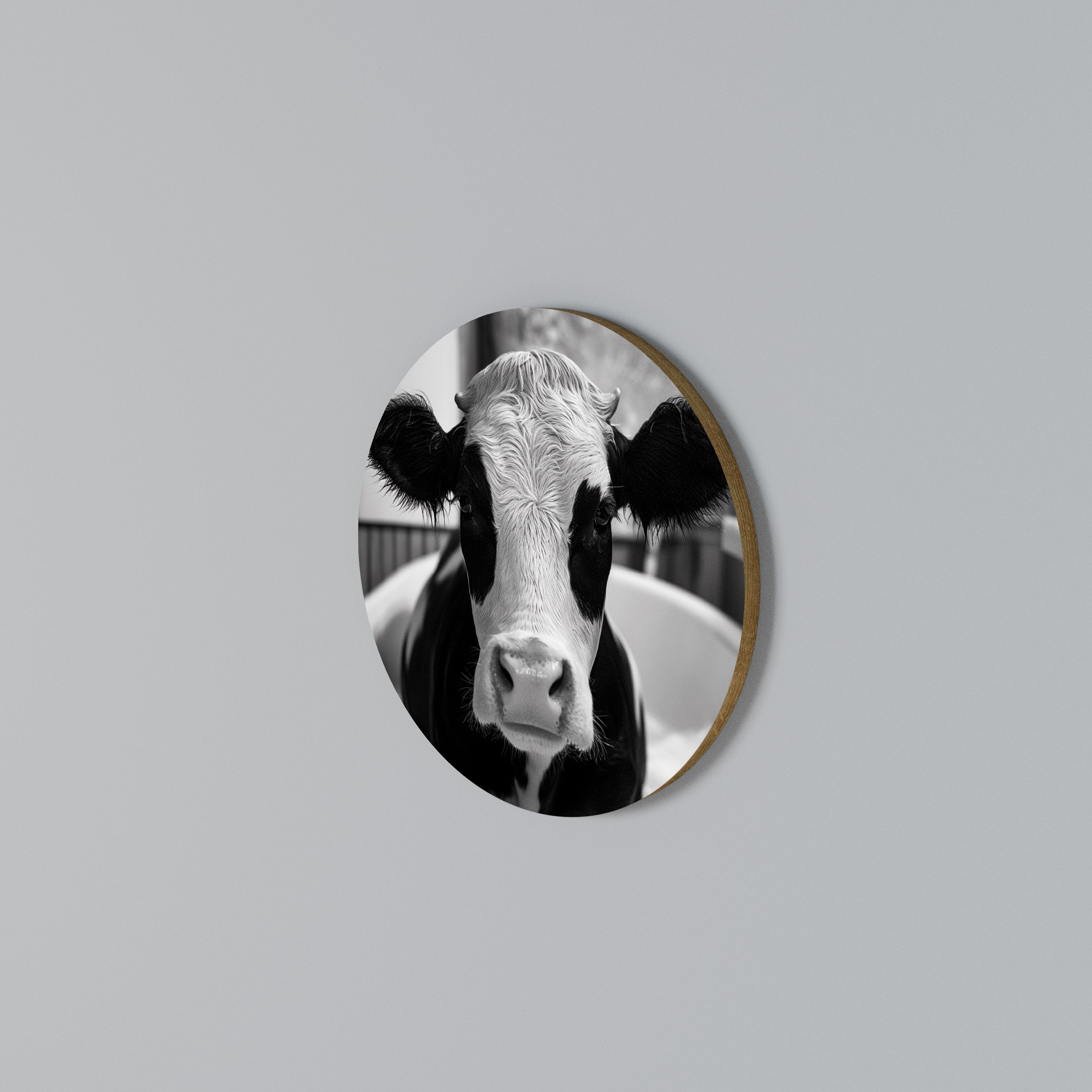 MONOCHROME MOOOD Round Wall Art