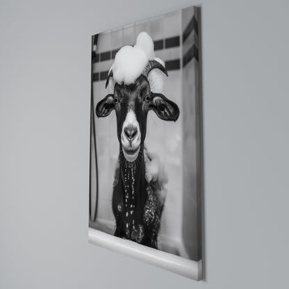 BUBBLE-BATHED BLISS Vertical Canvas Print