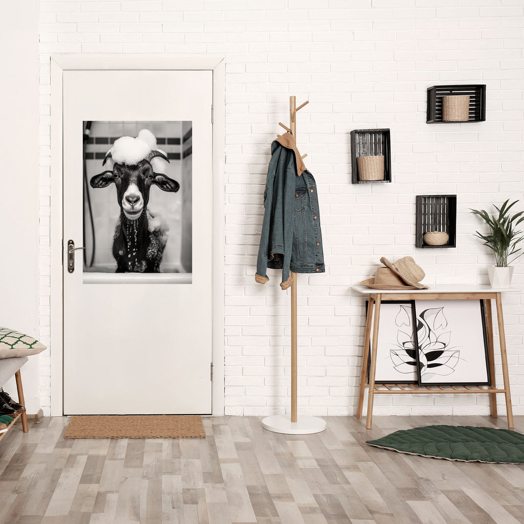 Affiche verticale autocollante « BUBBLE-BATHED BLISS »