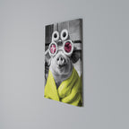 MORNING PIGLET Vertical Canvas Print