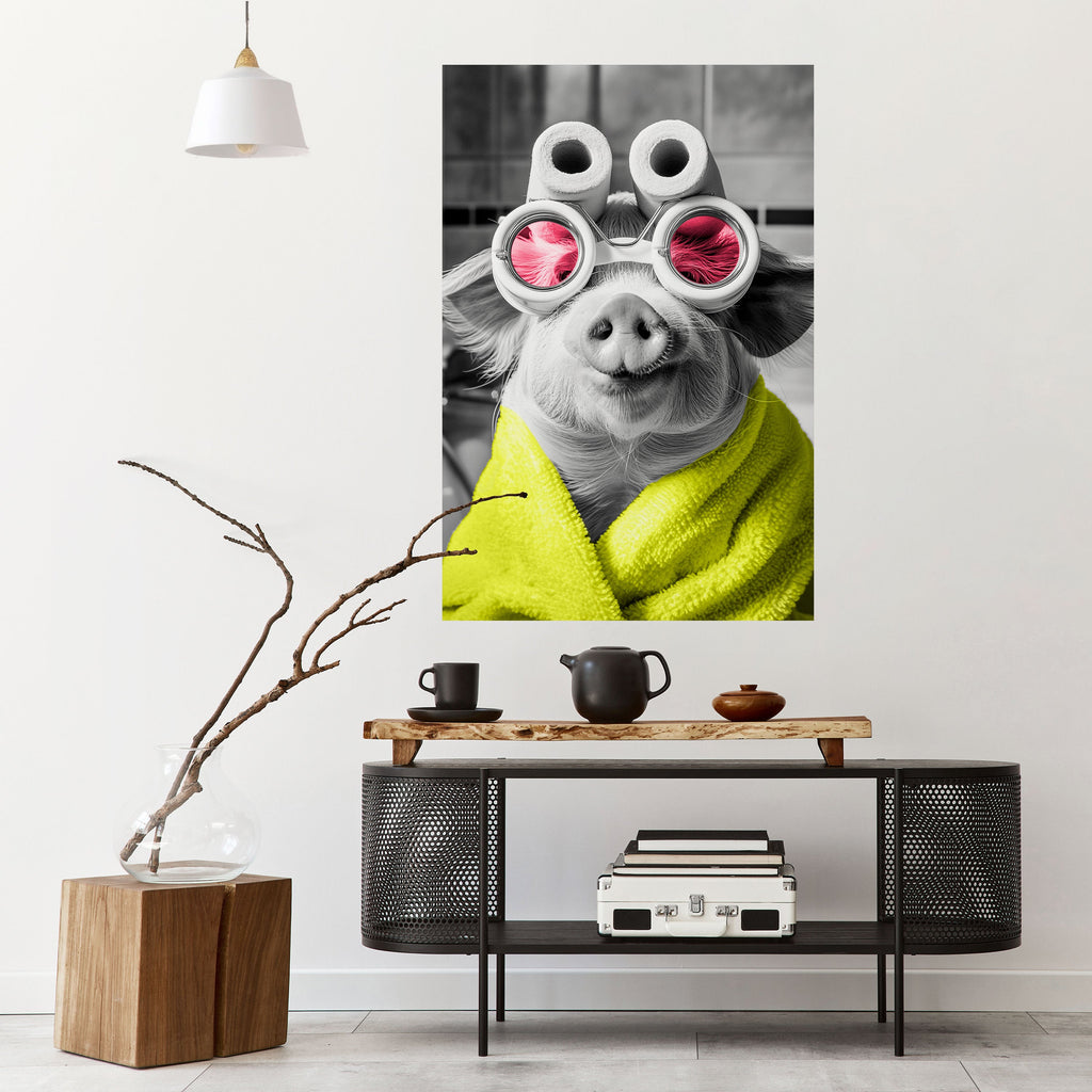 Poster vertical autocollant « PORCELET DU MATIN »