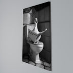 DUCKS IN THE CITY Vertical Canvas Print