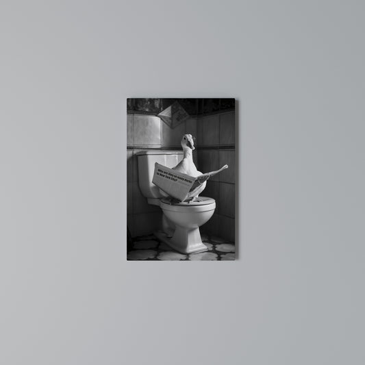 DUCKS IN THE CITY Vertical Canvas Print
