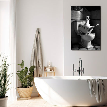 DUCKS IN THE CITY Vertical Canvas Print