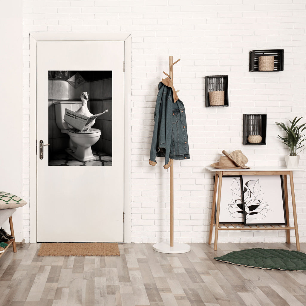 Affiche verticale autocollante « CANARDS DANS LA VILLE »