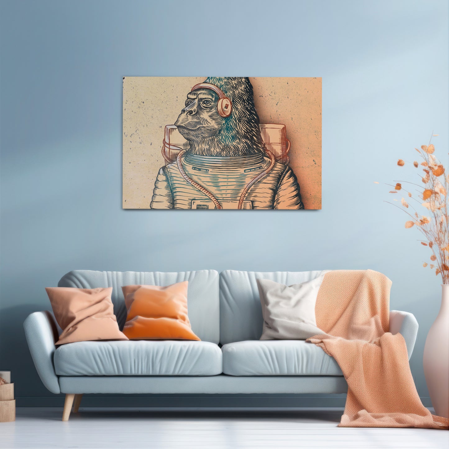 GORILLA GROOVE Horizontal Canvas Print