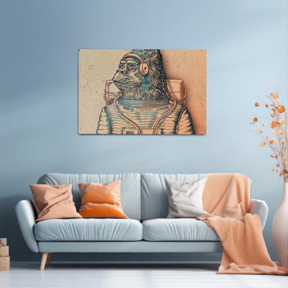 GORILLA GROOVE Horizontal Canvas Print