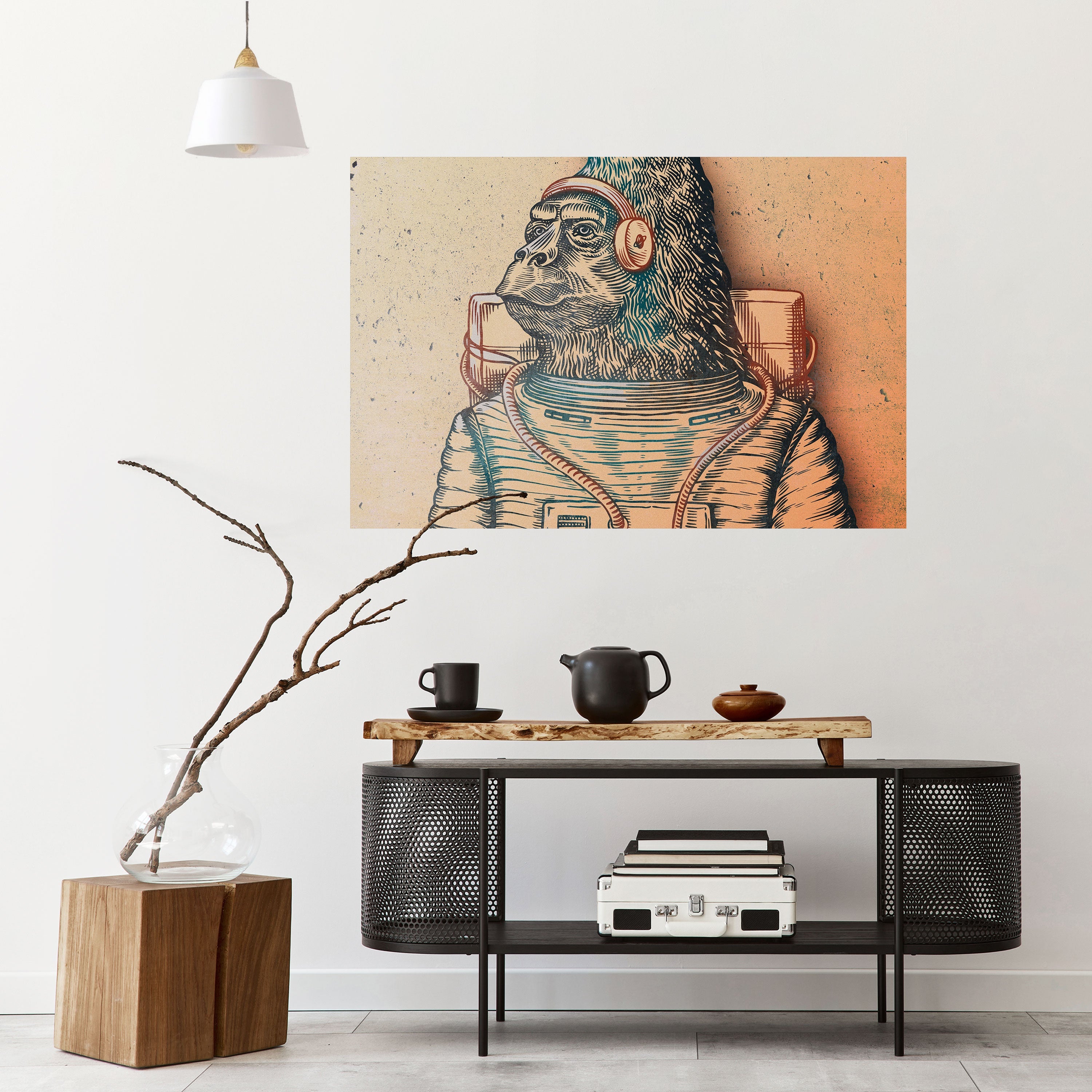 Affiche horizontale autocollante GORILLA GROOVE