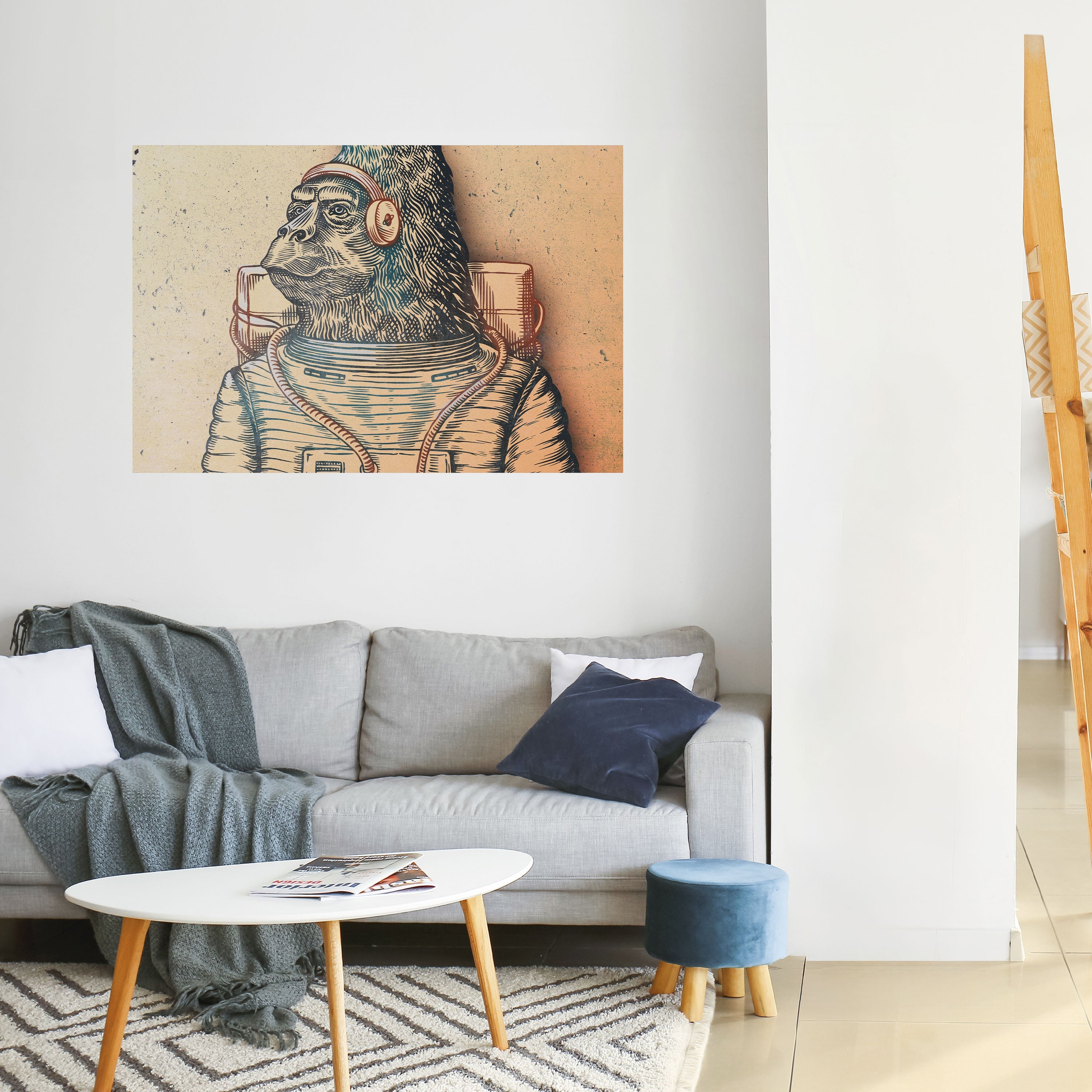 Affiche horizontale autocollante GORILLA GROOVE