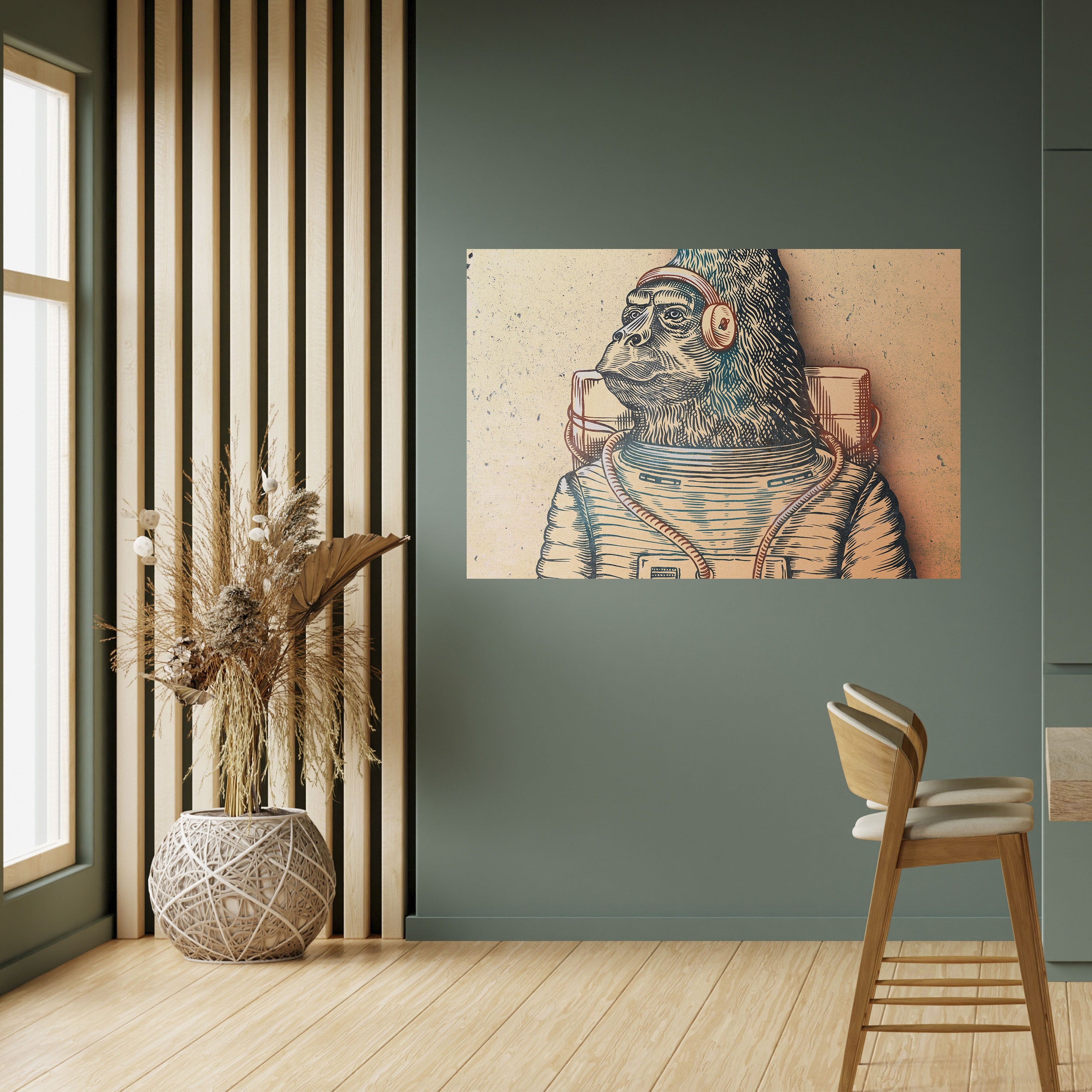 Affiche horizontale autocollante GORILLA GROOVE