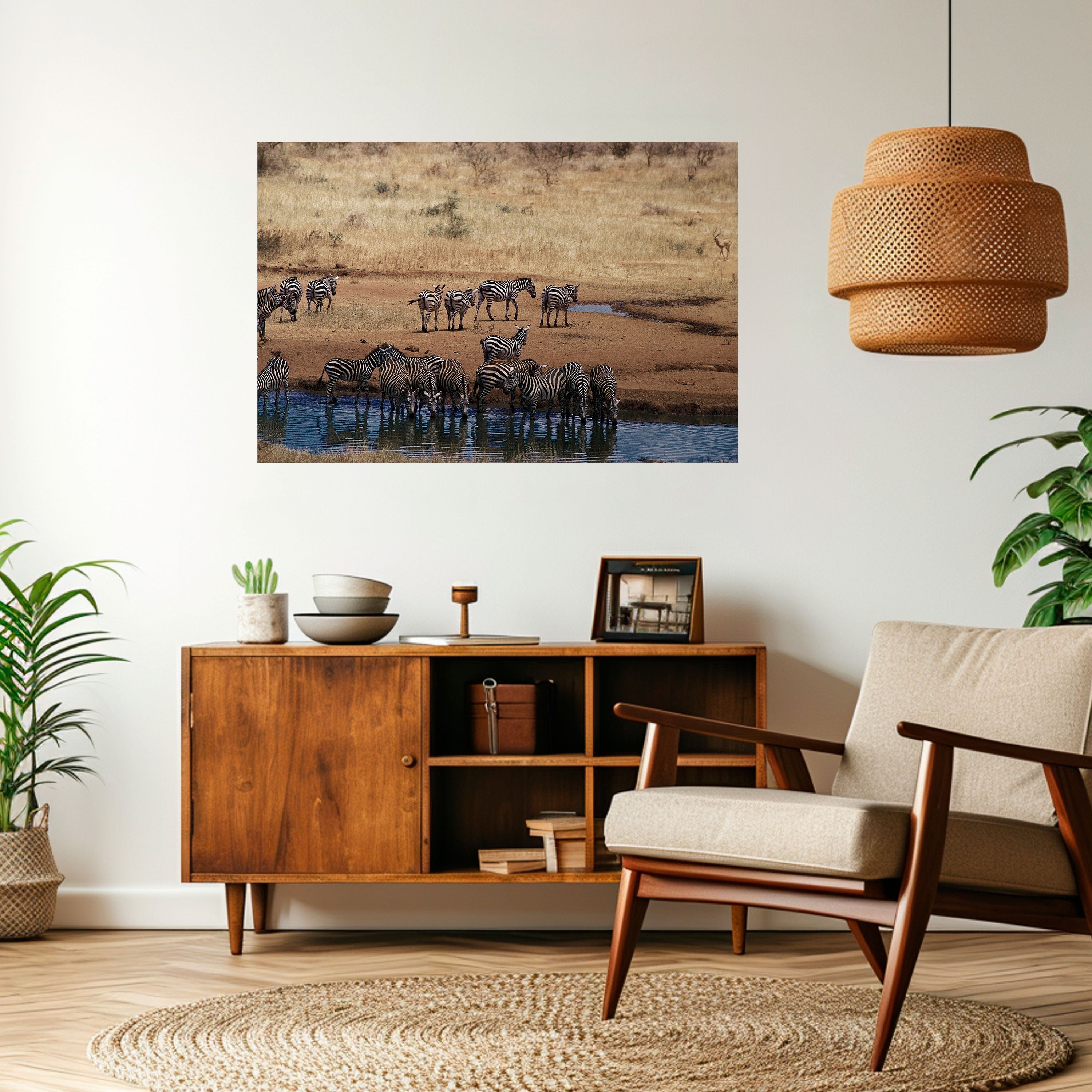 Affiche horizontale autocollante THE ZEBRA HARMONY