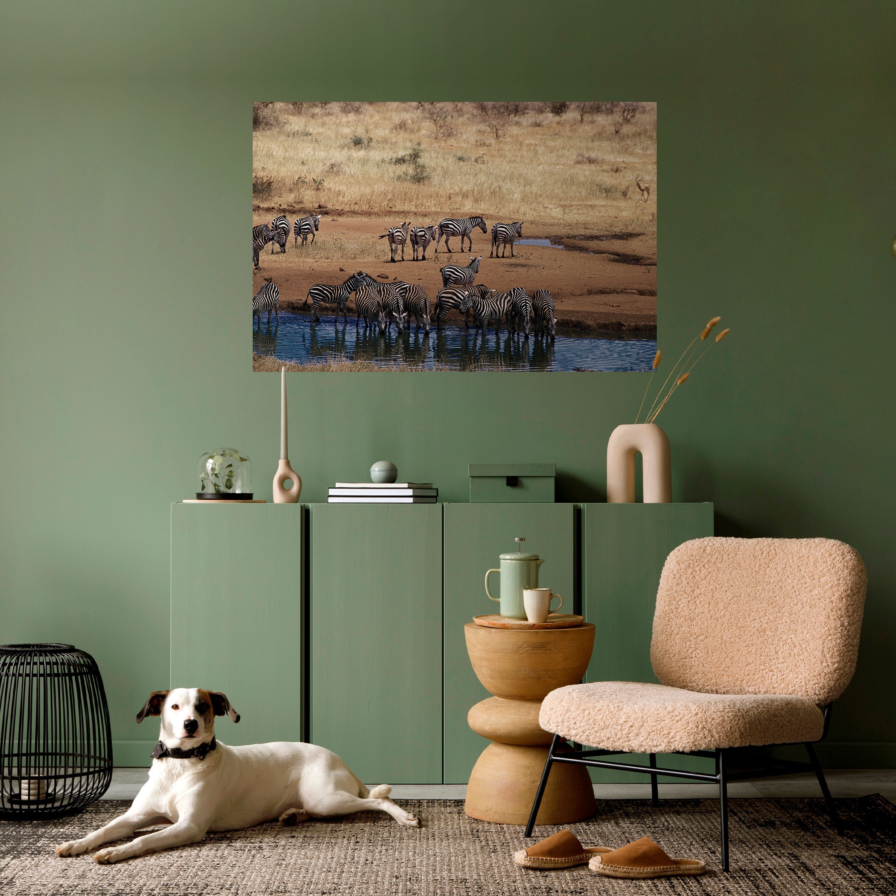 Affiche horizontale autocollante THE ZEBRA HARMONY